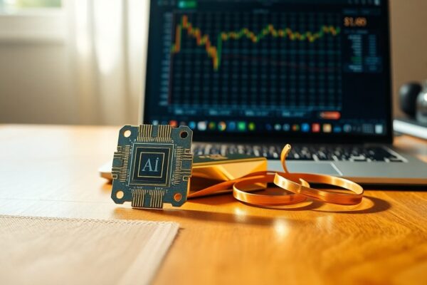 Estrategias para combinar inversiones en IA con materias primas defensivas