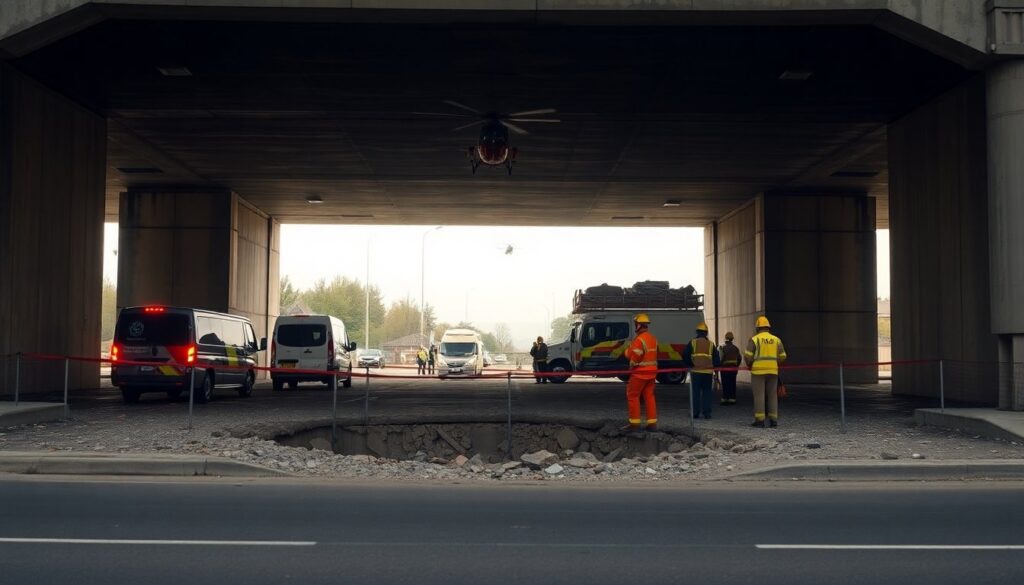 Cantiere sul Viadotto Macinaie: due operai feriti dopo il cedimento del calcestruzzo