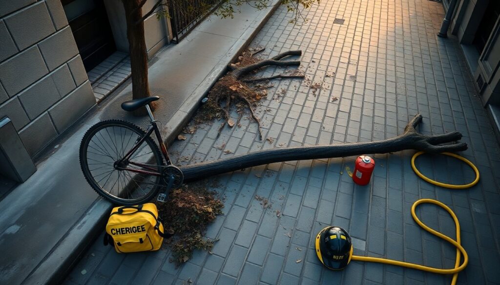 Donna colpita da un ramo a Vicchio mentre era in bicicletta: ricovero e intervento dei vigili del fuoco