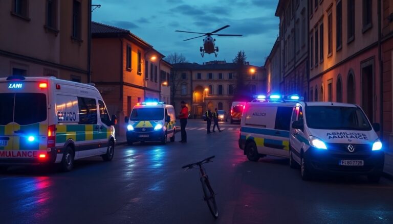 Incidente a Empoli: 18enne con trauma cranico trasportato in codice rosso a Careggi