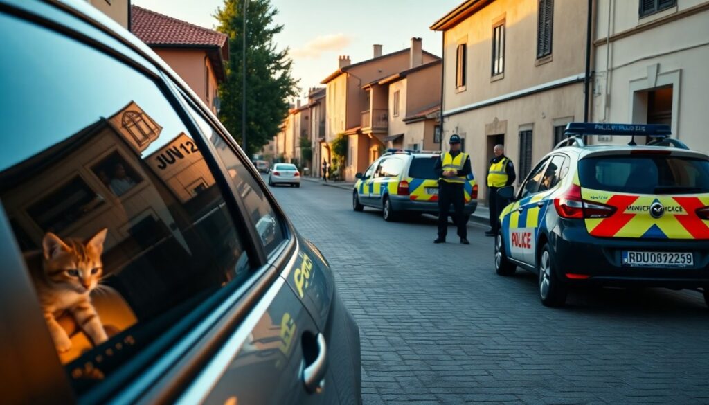 Intervento della polizia locale a Figline per il salvataggio di un gattino