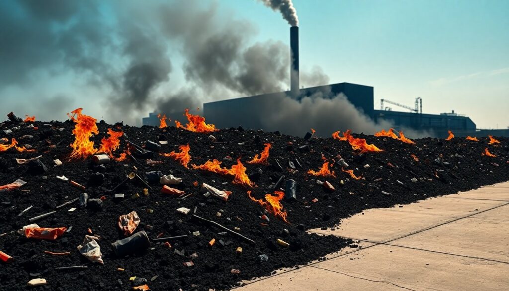 Incendio in provincia di Pisa: 2500 tonnellate di plastica in fiamme e allarme per la salute