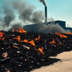 Incendio in provincia di Pisa: 2500 tonnellate di plastica in fiamme e allarme per la salute