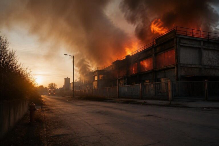 Firenze, incendio in via Pratese: vigili del fuoco al lavoro per domare le fiamme