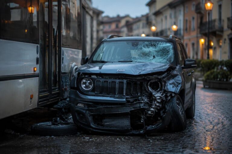 Sesto Fiorentino: incidente tra auto e pullman, sei feriti e traffico in tilt