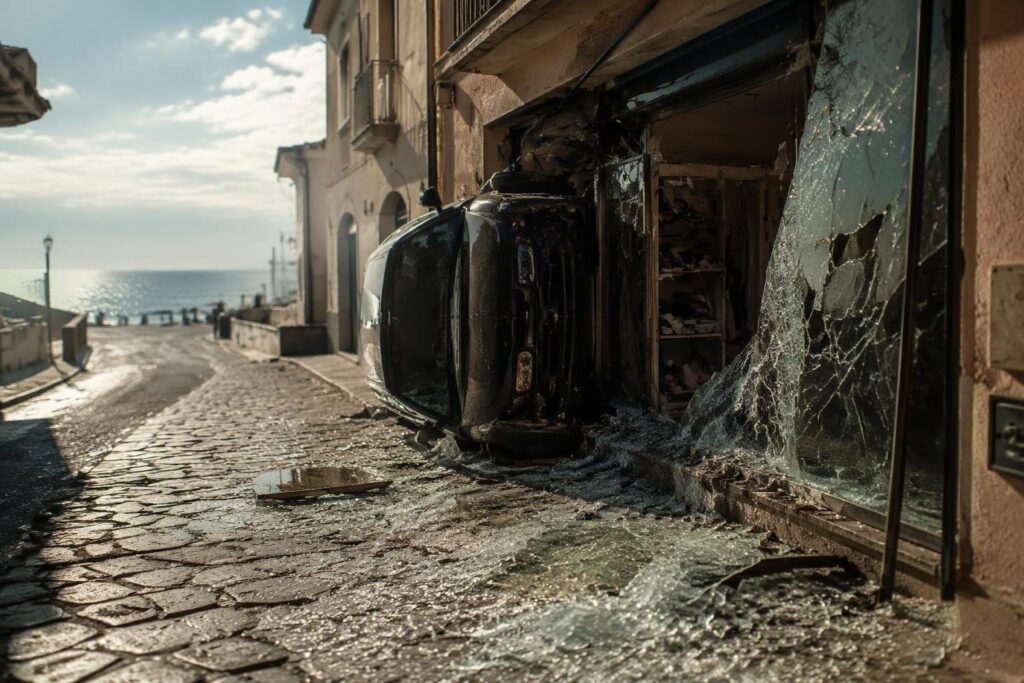 Castiglione della Pescaia: auto fuori controllo danneggia attività commerciale