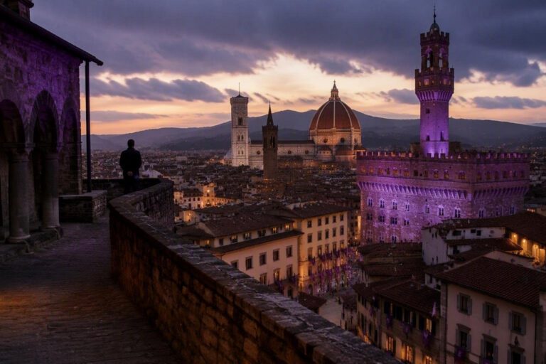 Centenario Fiorentina: la città celebra con bandiere e illuminazioni