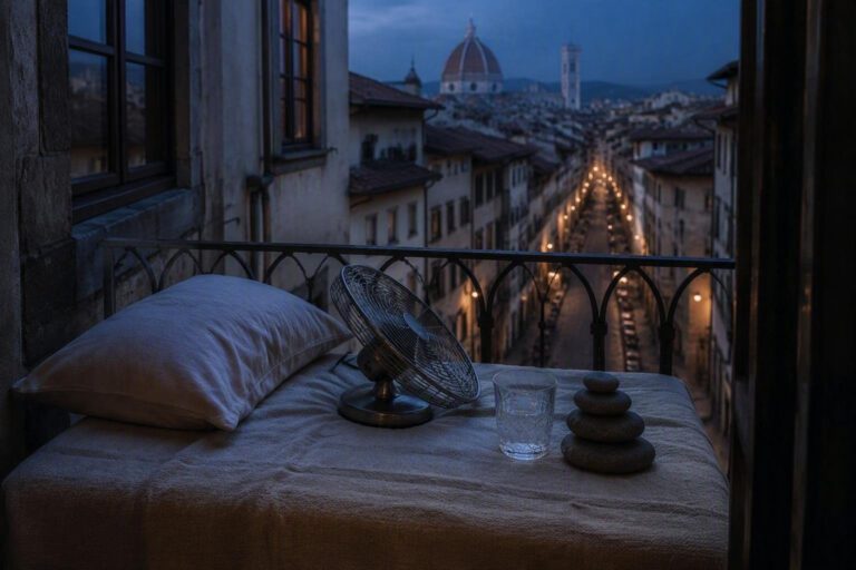 Come dormire bene a Firenze con il caldo: routine e soluzioni