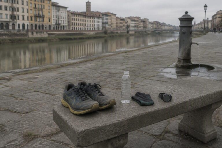 Correre sul Lungarno: percorsi, orari e punti acqua