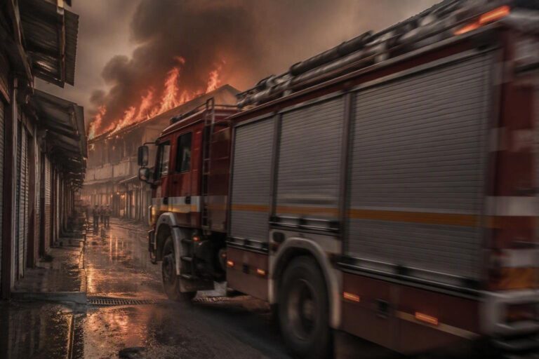 Incendio a Vinci: vigili del fuoco in azione per spegnere le fiamme