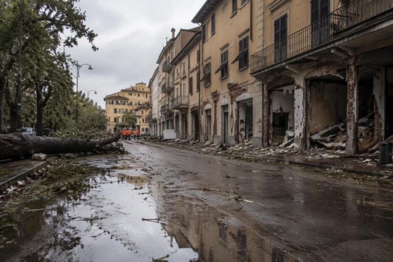 Maltempo ad Empoli: caduta di alberi e chiusura di un sottopasso
