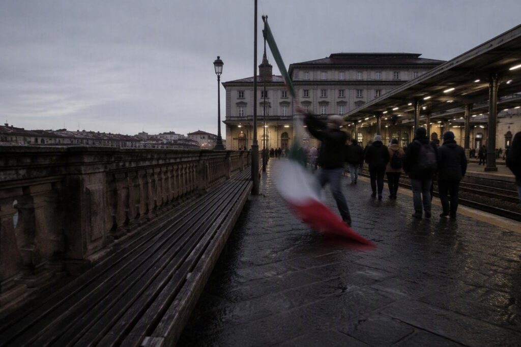 Bandiera italiana calpestata a Firenze: l’episodio che infiamma i social