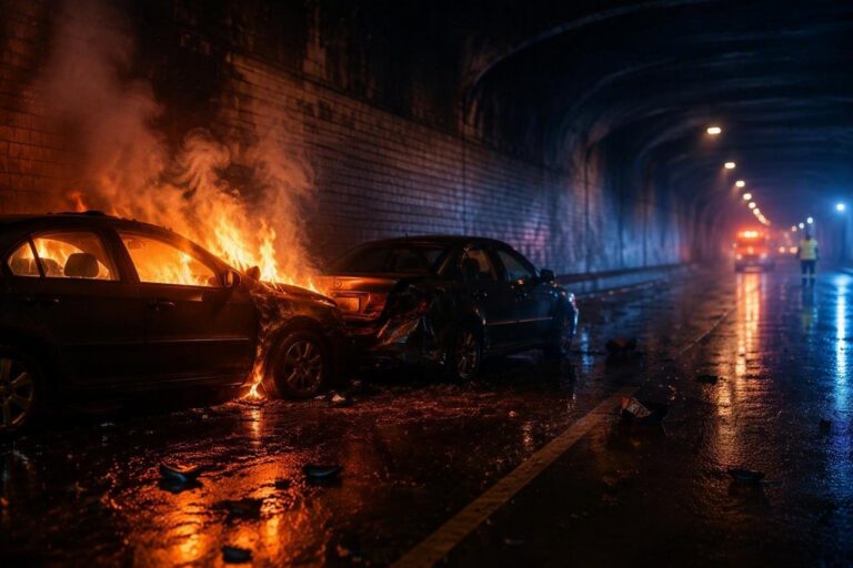 Galleria Santa Lucia chiusa: incidente tra due auto sulla A1 in direzione Firenze