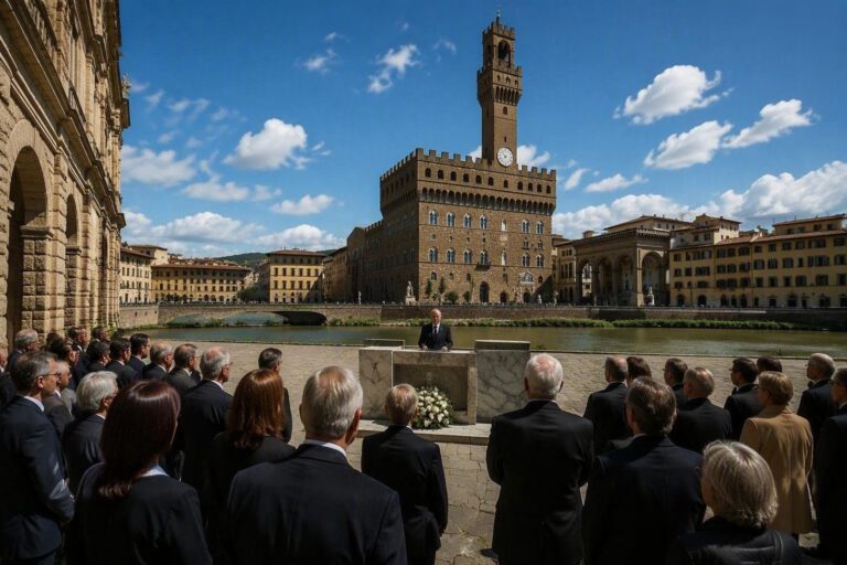 Il capo dello Stato visita Firenze per commemorare l’alluvione del 1966