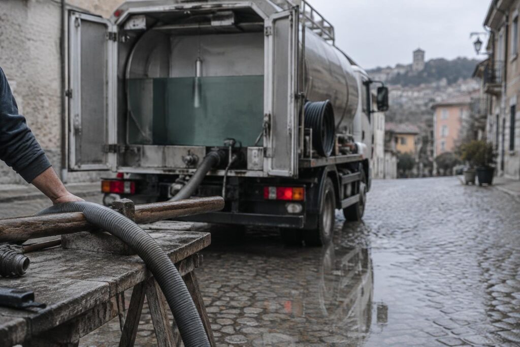 Guasto alla rete idrica a Tagliaferro: servizio di autobotte attivo