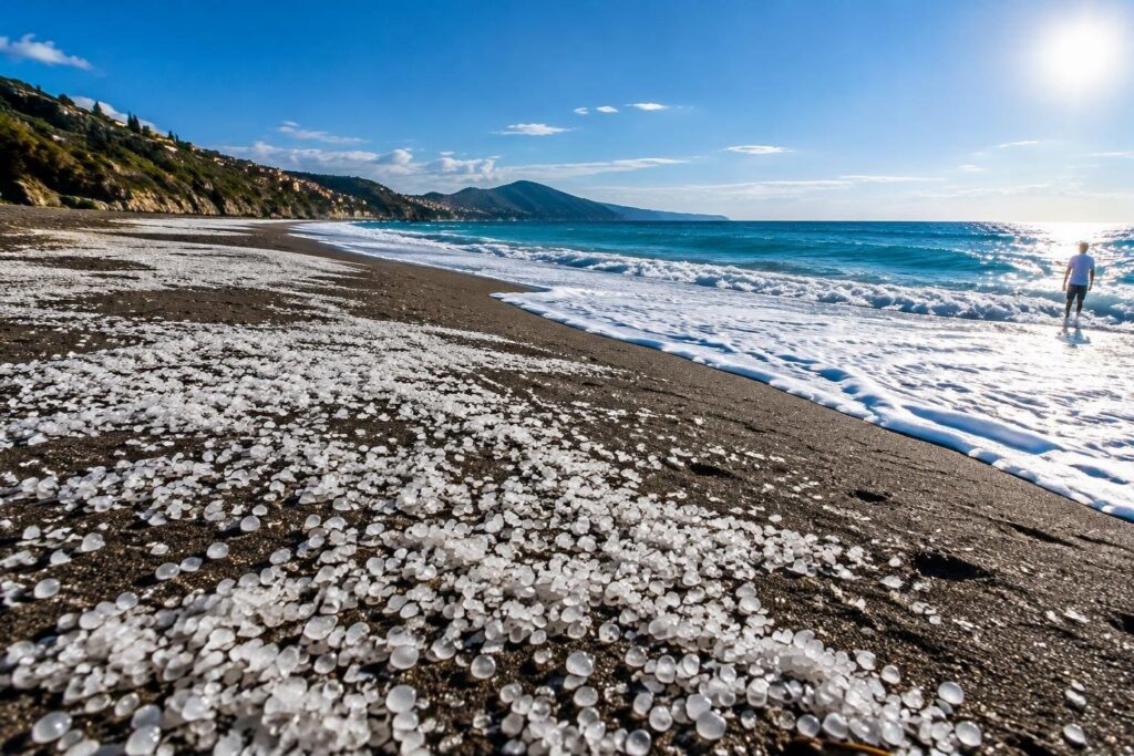 Lenticchie d’acqua in massa: la causa dei granuli bianchi nella costa toscana