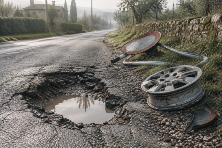 Pericolosità della via che collega Mercatale a Quattrostrade