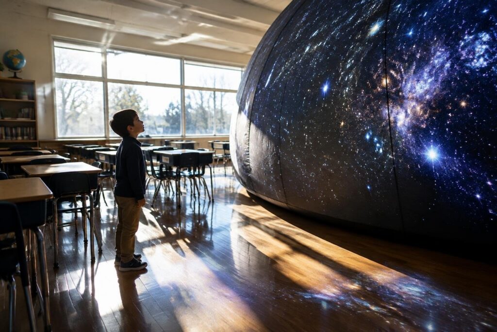 Planetario itinerante avvia lezioni a San Casciano