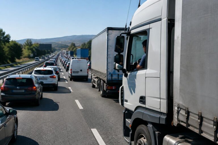 Tamponamento di due tir blocca l’A1: traffico rallentato per 8 km