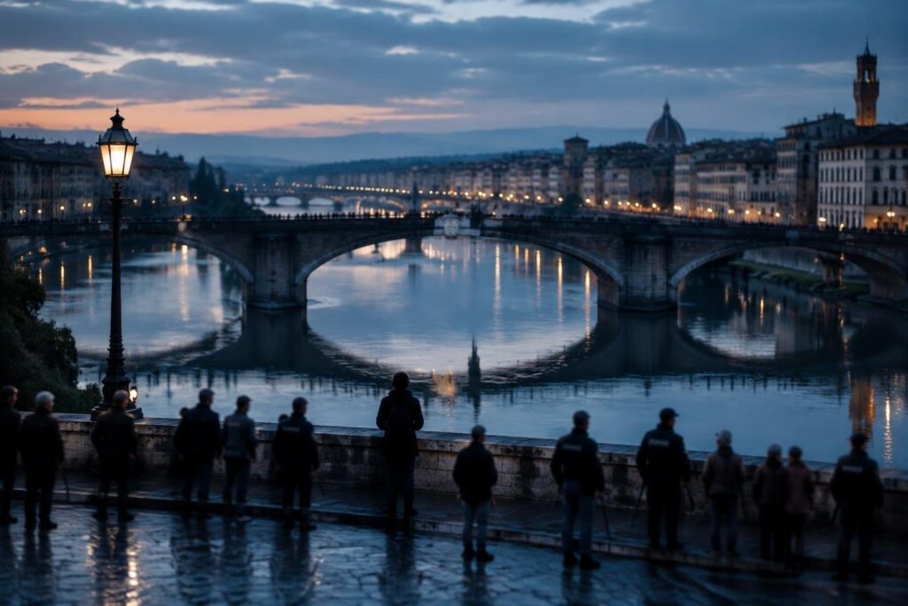 Violenza a Firenze: il ponte di Santa Trinita diventa battaglia