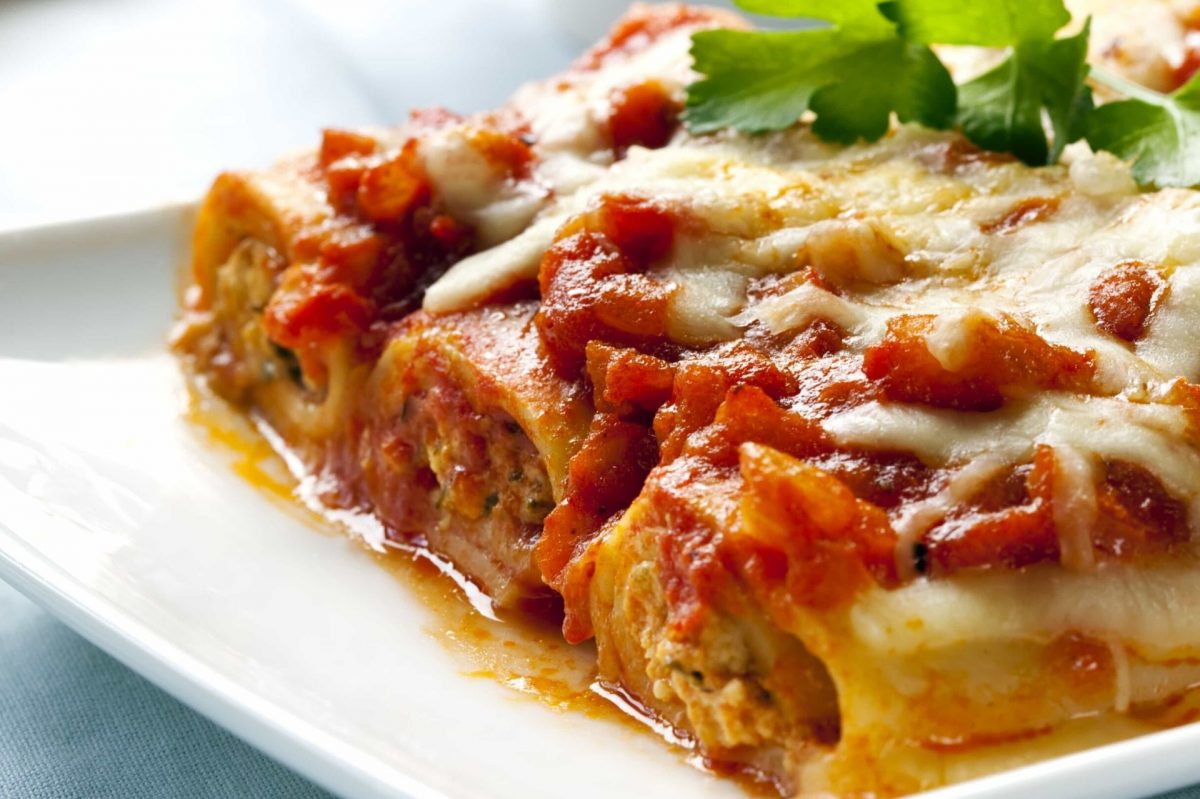 cannelloni al pomodoro e rag&ugrave;