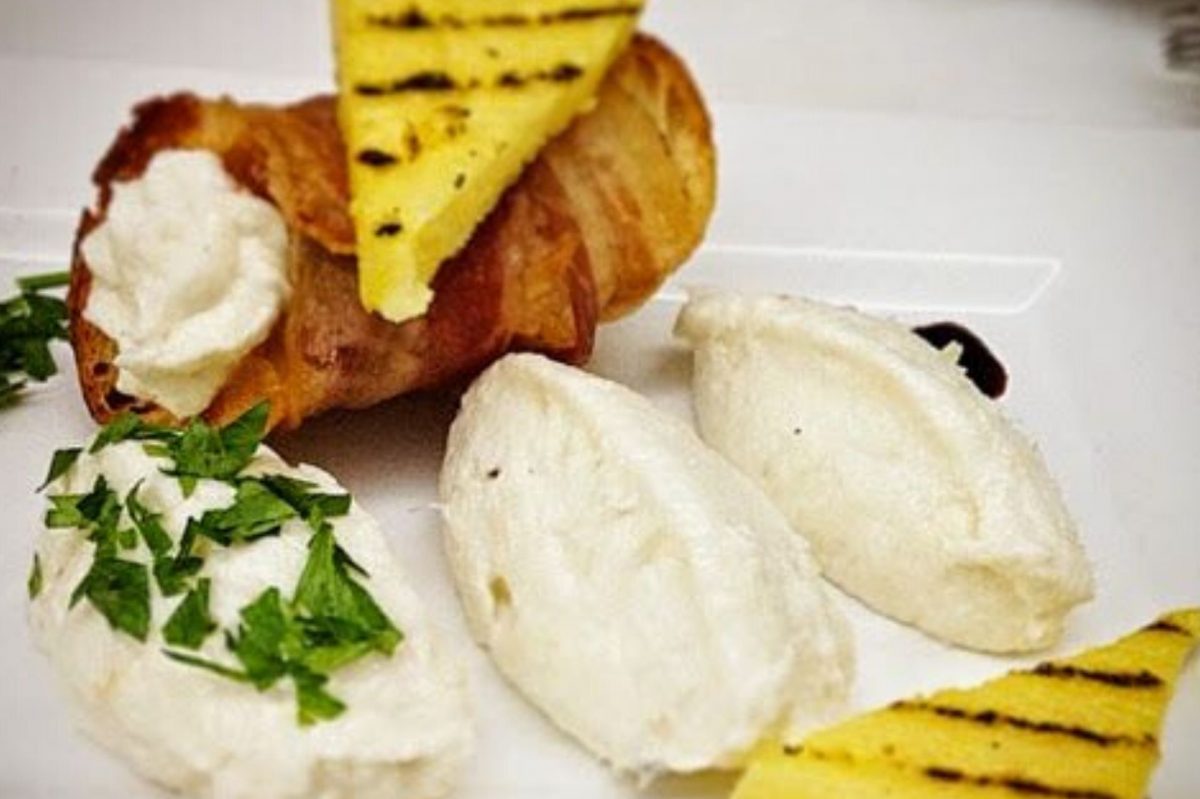 cannoli con baccal&agrave; e polenta