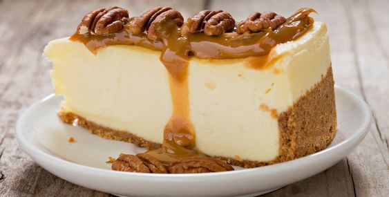 Cheesecake con caramello salato