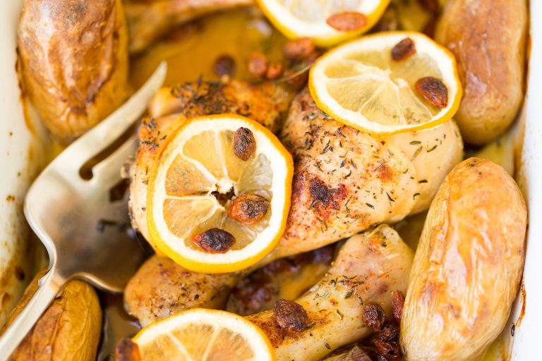 fusi di pollo in padella al limone