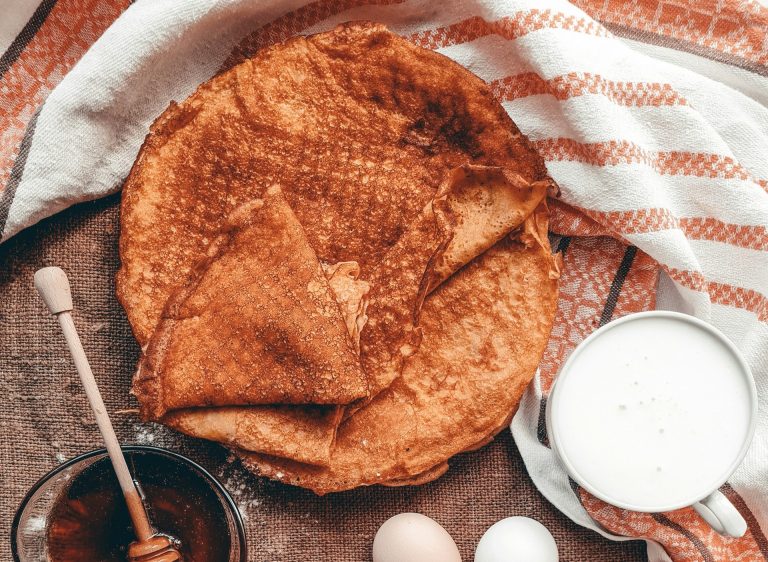 crepes ricotta e lamponi