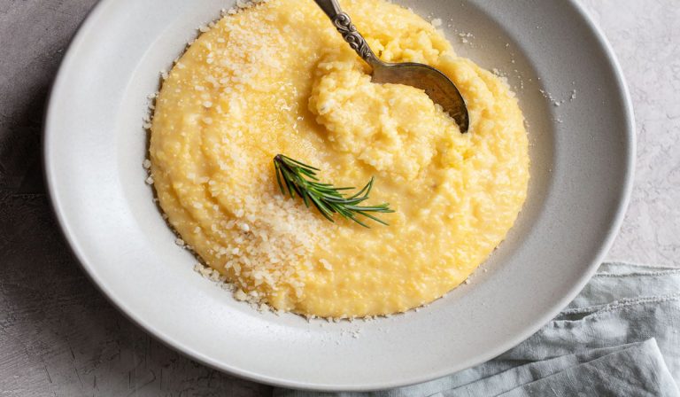 creamy polenta with parmesan cheese 1