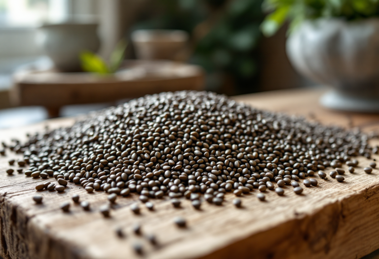 Semi di chia con benefici per la salute e il benessere