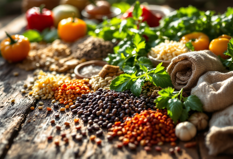Varietà di proteine vegetali per una dieta equilibrata