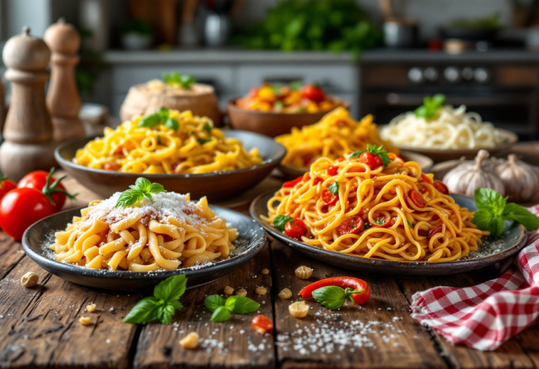 Pasta tipica delle diverse regioni italiane