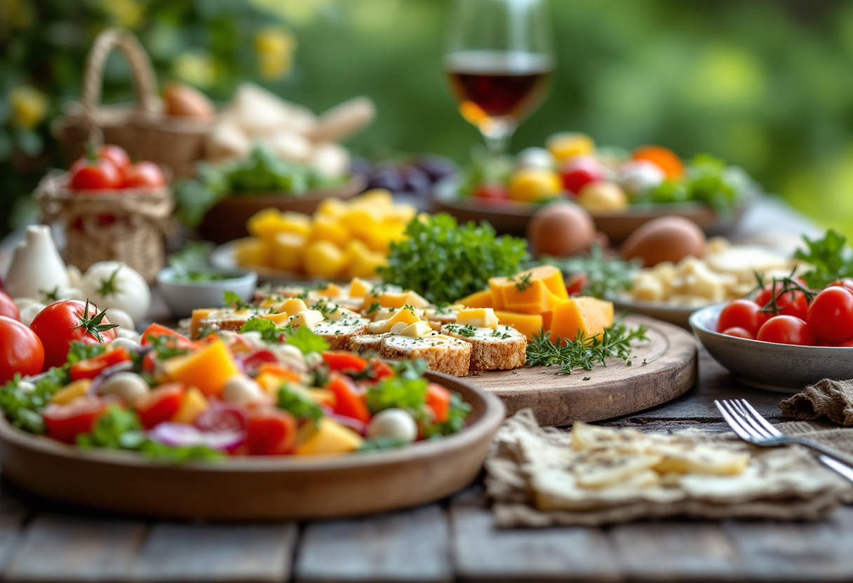 Antipasti di Pasqua colorati e appetitosi per feste