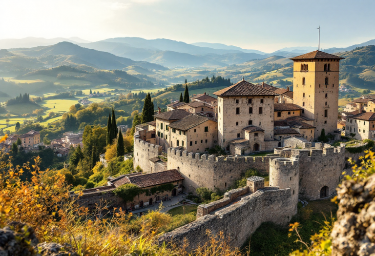 Panorama di Biella con natura e cultura in evidenza