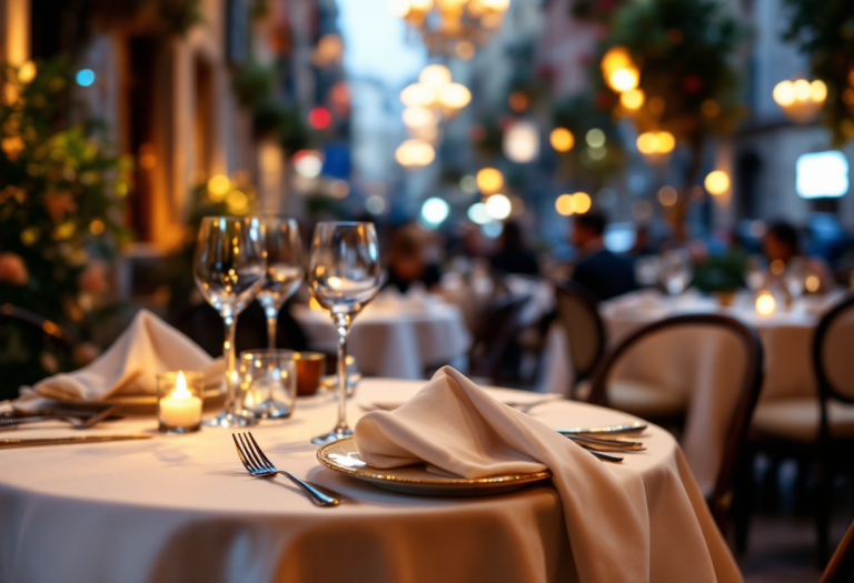 Un cardinale che assapora un piatto gourmet