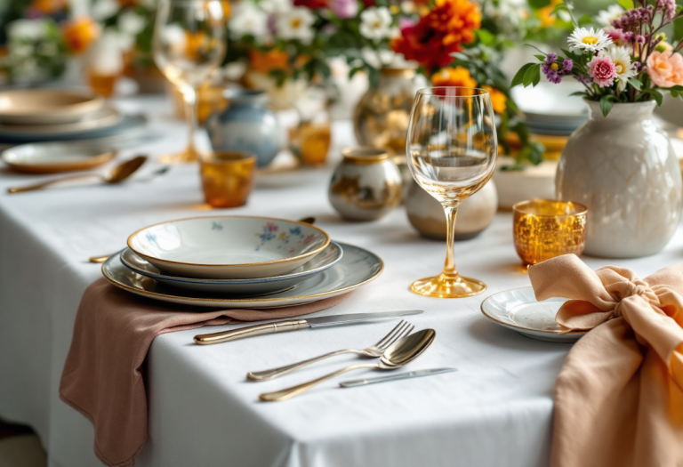 Coniglio pasquale farcito servito su un piatto elegante