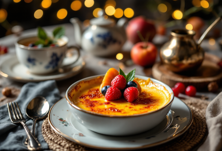 Deliziosa crème brûlée alla frutta preparata con Bimby