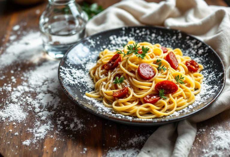Fregola sarda con verdure fresche e spezie