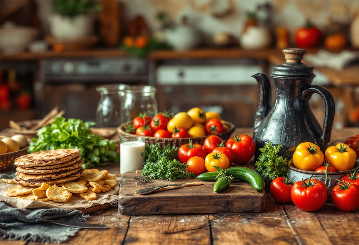 Giusina in cucina con piatti tradizionali e innovativi