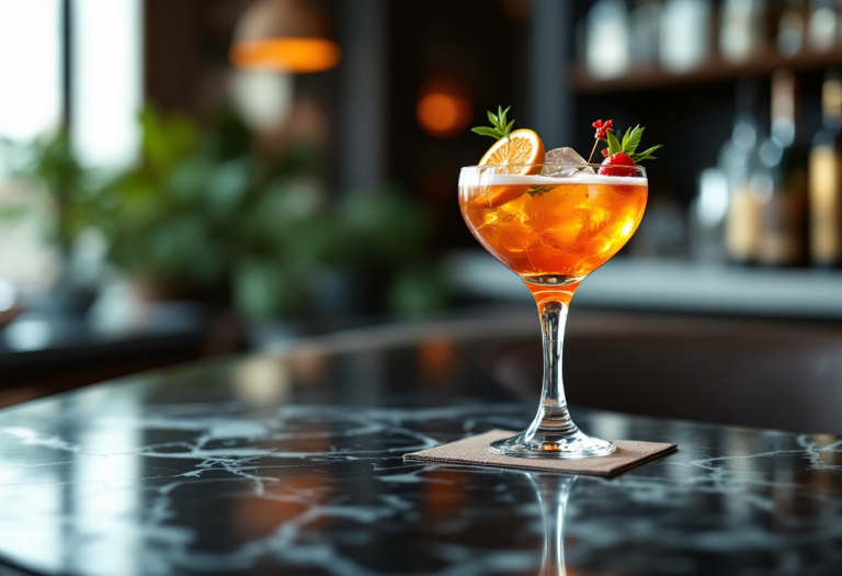 Cocktail costoso ispirato alla Costiera Amalfitana