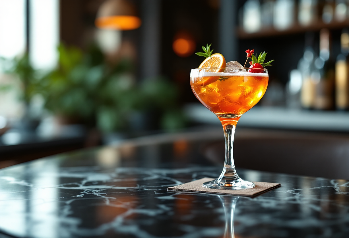 Cocktail costoso ispirato alla Costiera Amalfitana