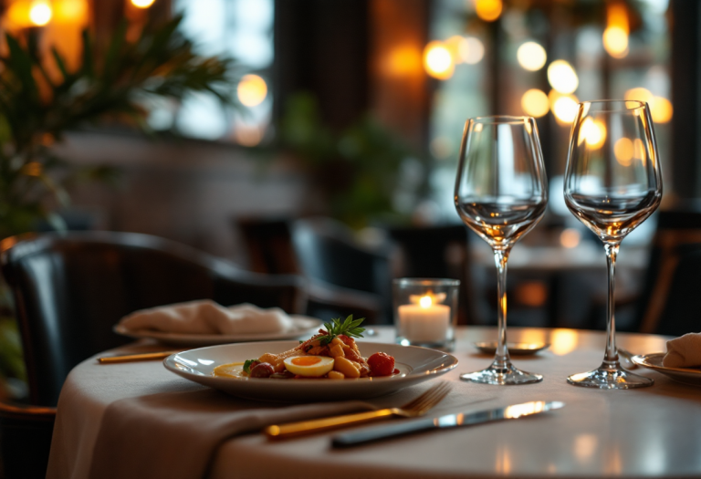 Chef ansioso in un ristorante stellato di alta classe
