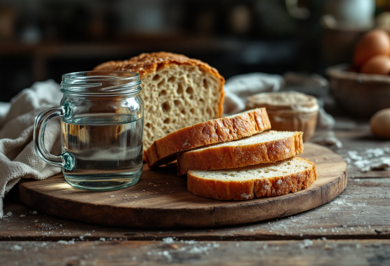 Pane raffermo utilizzato per desalinizzare acqua