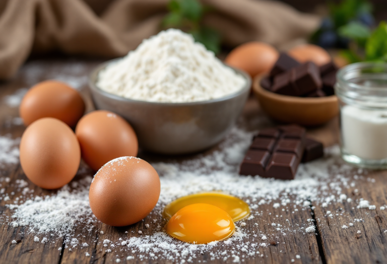 Delizioso plumcake al cioccolato con decorazioni