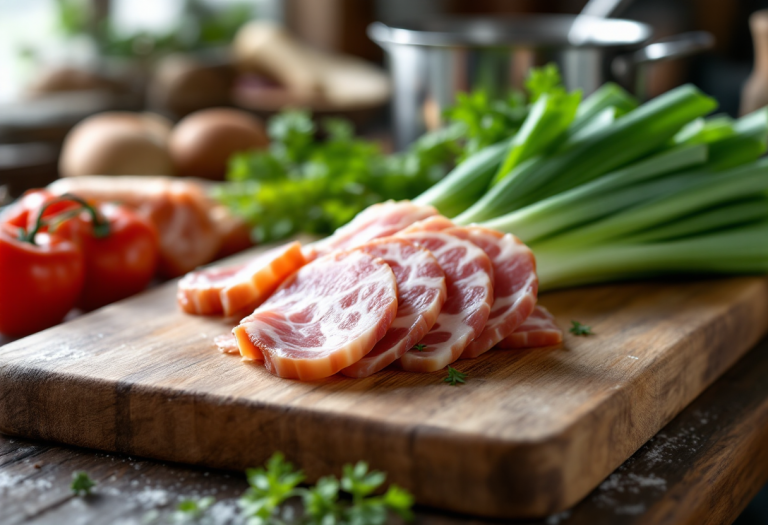 Delizioso risotto ai porri con speck croccante