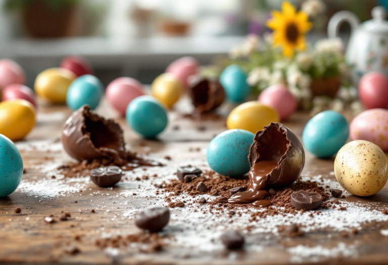 Ricette creative con cioccolato delle uova di Pasqua