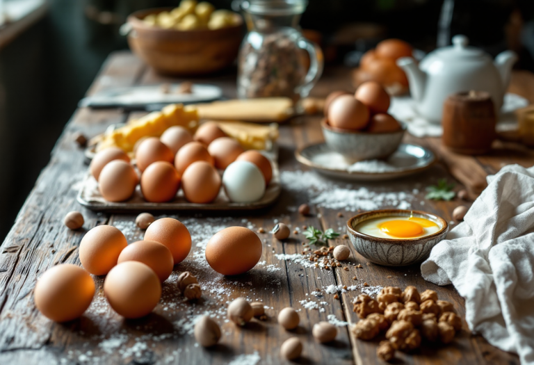 Uova cucinate in diverse tecniche culinarie
