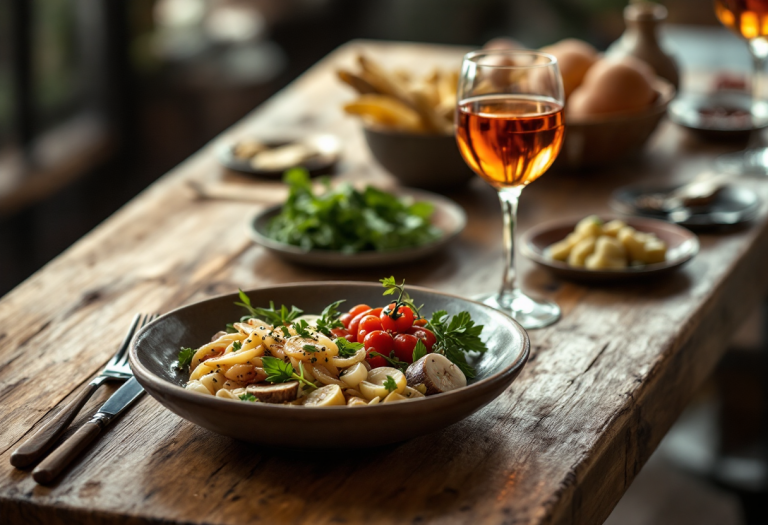 Stracchino e pecorino serviti con vino Marsala