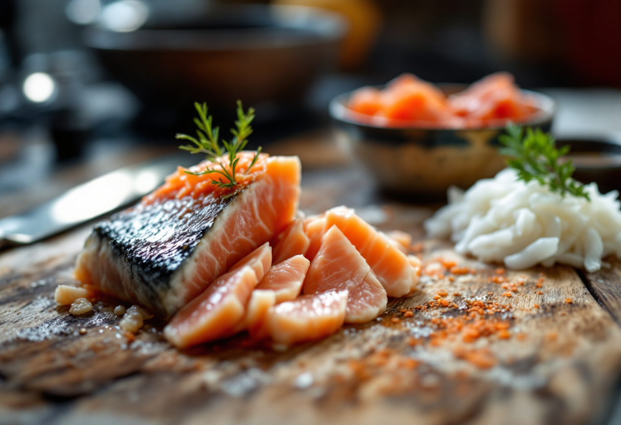 Surimi, il granchio finto utilizzato in ricette culinarie